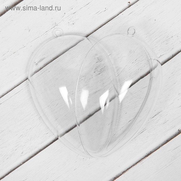 Заготовка - подвеска, раздельные части «Яйцо», размер собранного: 6.2 × 6.2 × 9 см Заготовка - подвеска, раздельные части «Яйцо», размер собранного: 6.2 × 6.2 × 9 см