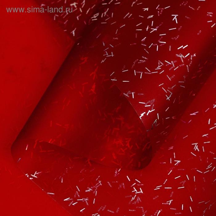 Пленка для цветов Пленка для цветов "Звездная ночь", 58 см х 5 м винный