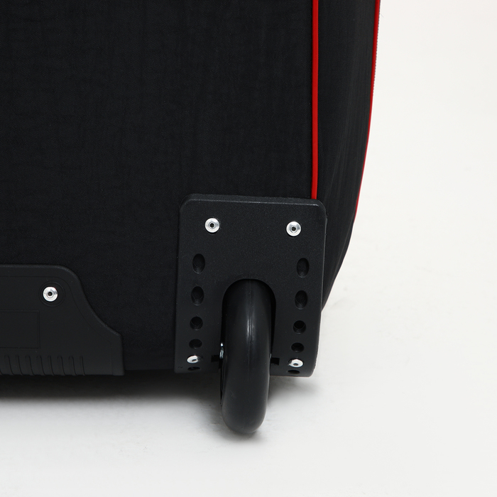 Чемодан малый 37 л (S) с сумкой, отдел на молнии, с расширением, цвет чёрный