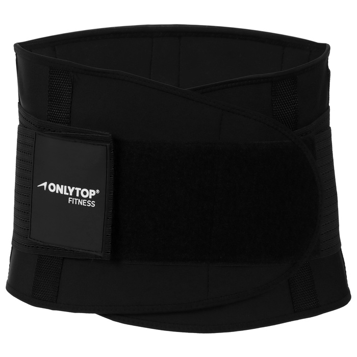 Пояс на талию для похудения ONLYTOP fitness, размер L-XL, цвет черный Пояс на талию для похудения ONLYTOP fitness, размер L-XL, цвет черный