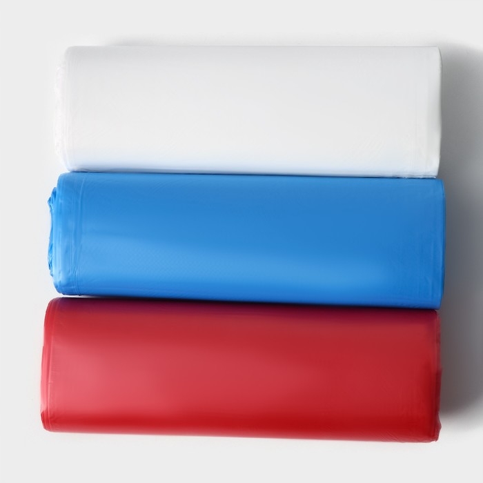 Набор мешков для мусора Доляна, 3 рулона, 60 л, 18 мкм, 55×64 см, ПНД, 20 шт Набор мешков для мусора Доляна, 3 рулона, 60 л, 18 мкм, 55×64 см, ПНД, 20 шт