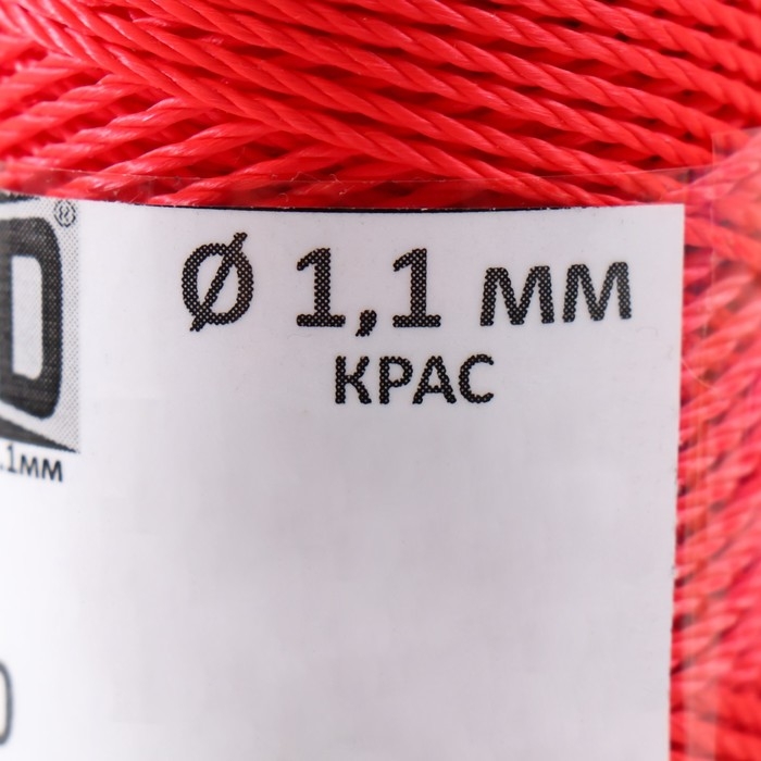 Нить крученая ПП 3пр d=1.1мм (100, беж, желт, зел, крас, син. Ц4 Нить крученая ПП 3пр d=1.1мм (100, беж, желт, зел, крас, син. Ц4" набор 5 шт)