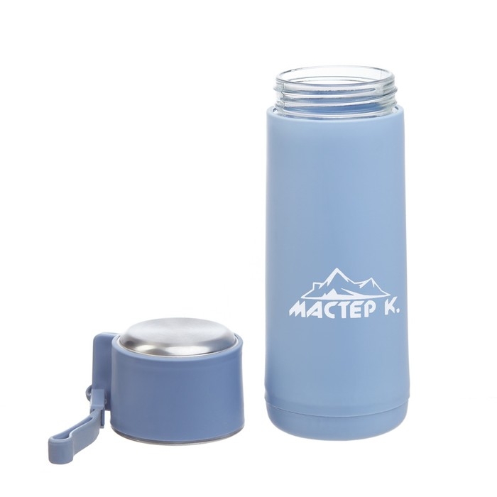 Бутылка для воды, 400 мл,  Бутылка для воды, 400 мл, "Мастер К", стеклянная