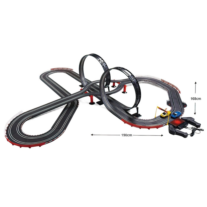 Автотрек «Турбо кросс», с 2 машинами, 1:43, работает от сети Автотрек «Турбо кросс», с 2 машинами, 1:43, работает от сети