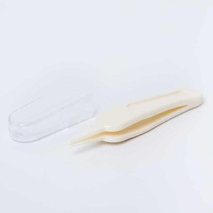 Набор маникюрный детский, 4 предмета: безопасные ножницы, щипчики с ручкой, пилочка, пинцет, цвет белый Набор маникюрный детский, 4 предмета: безопасные ножницы, щипчики с ручкой, пилочка, пинцет, цвет белый