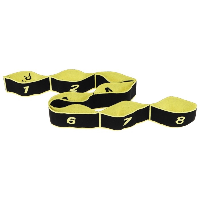 Эспандер-лента Sangh, эластичная, с захватами 90х4 см, цвет жёлтый Эспандер-лента Sangh, эластичная, с захватами 90х4 см, цвет жёлтый