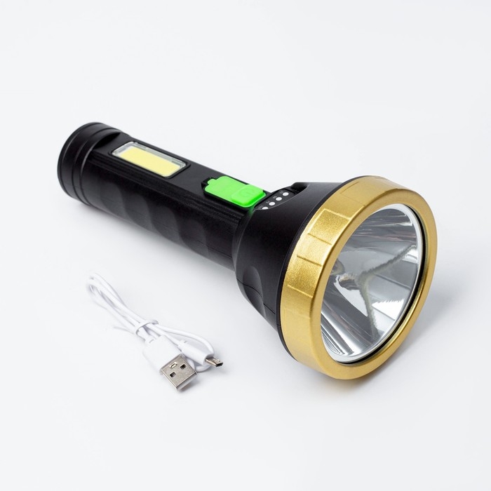 Фонарь ручной аккумуляторный, 30 Вт, 3000 мАч, P50, COB, 20.2 х 9.2 см Фонарь ручной аккумуляторный, 30 Вт, 3000 мАч, P50, COB, 20.2 х 9.2 см