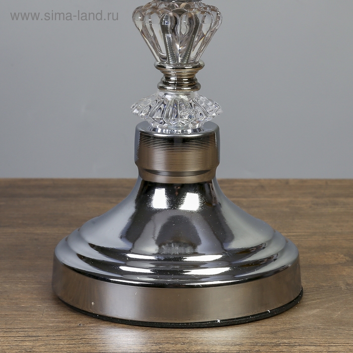 Лампа настольная Лампа настольная "Венера" 1х40Вт Е27 220В серебро 15х15х30 см RISALUX