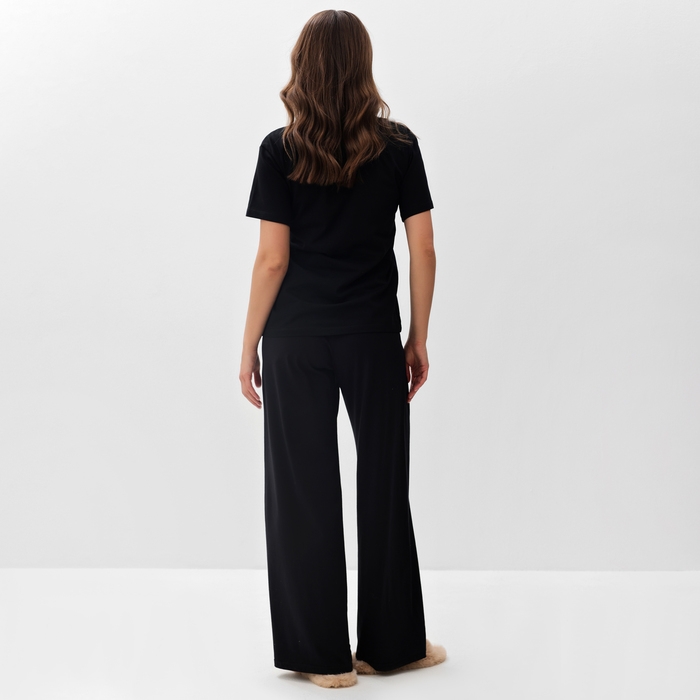 Пижама женская (футболка и брюки) KAFTAN р. 48-50, черный Пижама женская (футболка и брюки) KAFTAN р. 48-50, черный