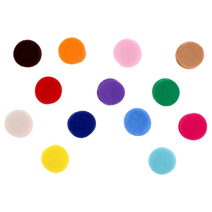 Диски фетровые для творчества и декора «Кружочки», 250 шт., размер 1 шт. — 3 см, цвет МИКС Диски фетровые для творчества и декора «Кружочки», 250 шт., размер 1 шт. — 3 см, цвет МИКС
