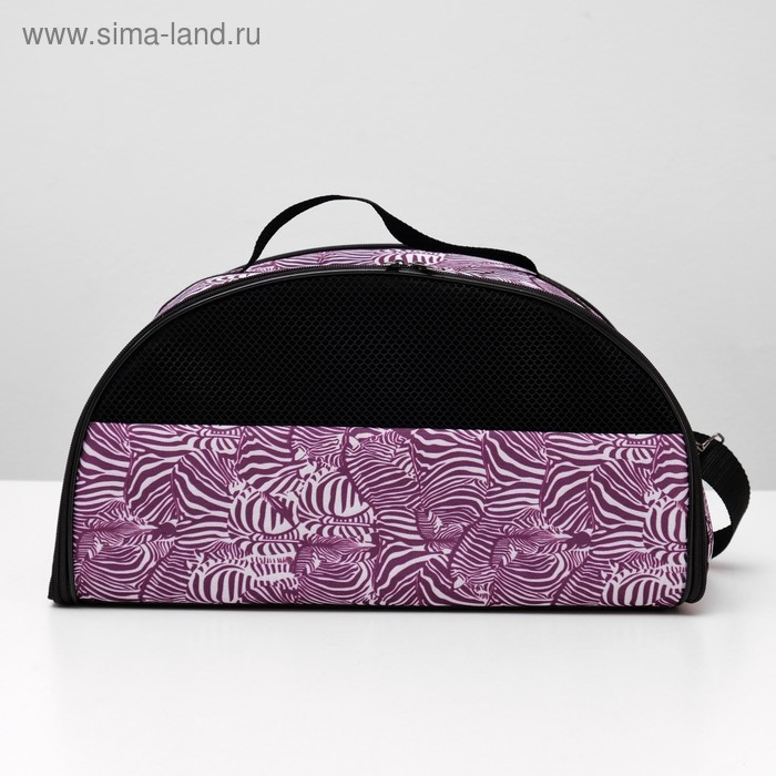 Сумка - переноска для животных, раскладная полукруглая, нейлон, 41 х 20 х 23 см, микс расцветок 4940 Сумка - переноска для животных, раскладная полукруглая, нейлон, 41 х 20 х 23 см, микс расцветок 4940