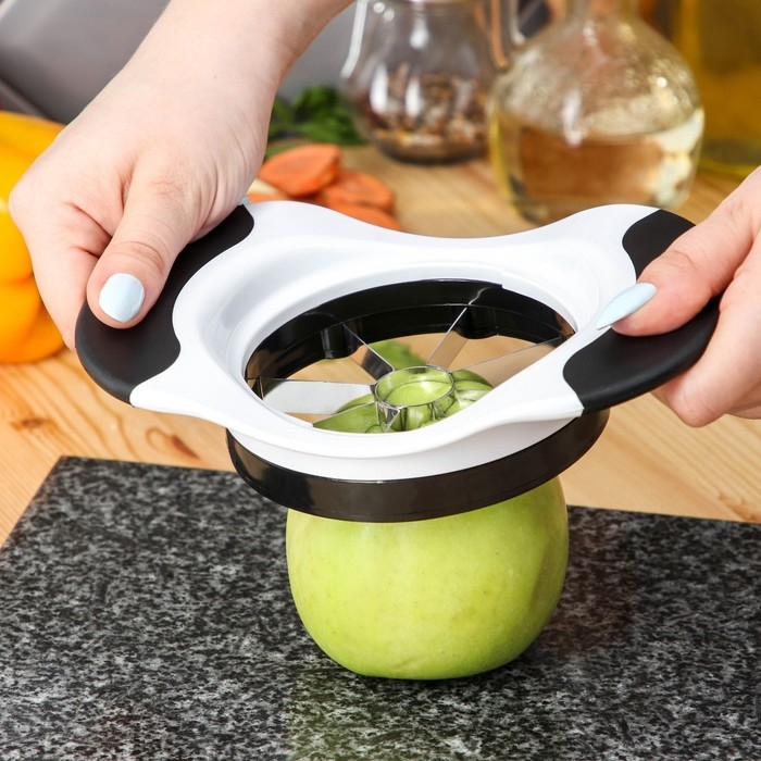 Яблокорезка Magistro Vegan pro, 18,5×12×4 см, цвет чёрно - белый Яблокорезка Magistro Vegan pro, 18,5×12×4 см, цвет чёрно - белый