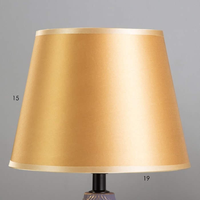 Настольная лампа Настольная лампа "Гелия" Е27 40Вт баклажановый-золотой 20х20х32 см