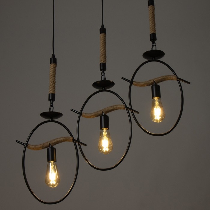 Светильник BayerLux "Киотт" 3хЕ27 черный 28х10х63см