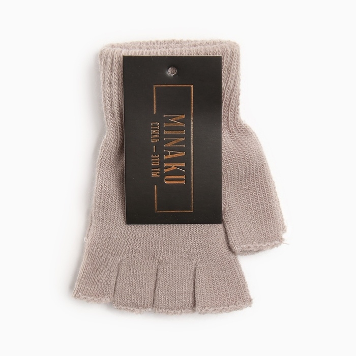 Митенки MINAKU ,цв. бежевый, р-р 15 (6-8 лет) Митенки MINAKU ,цв. бежевый, р-р 15 (6-8 лет)