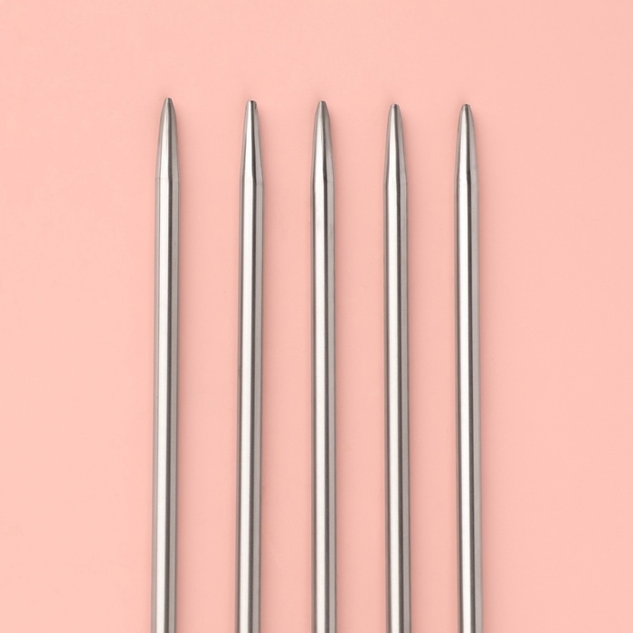 Спицы для вязания, чулочные, d = 3,5 мм, 25 ± 1 см, 5 шт Спицы для вязания, чулочные, d = 3,5 мм, 25 ± 1 см, 5 шт