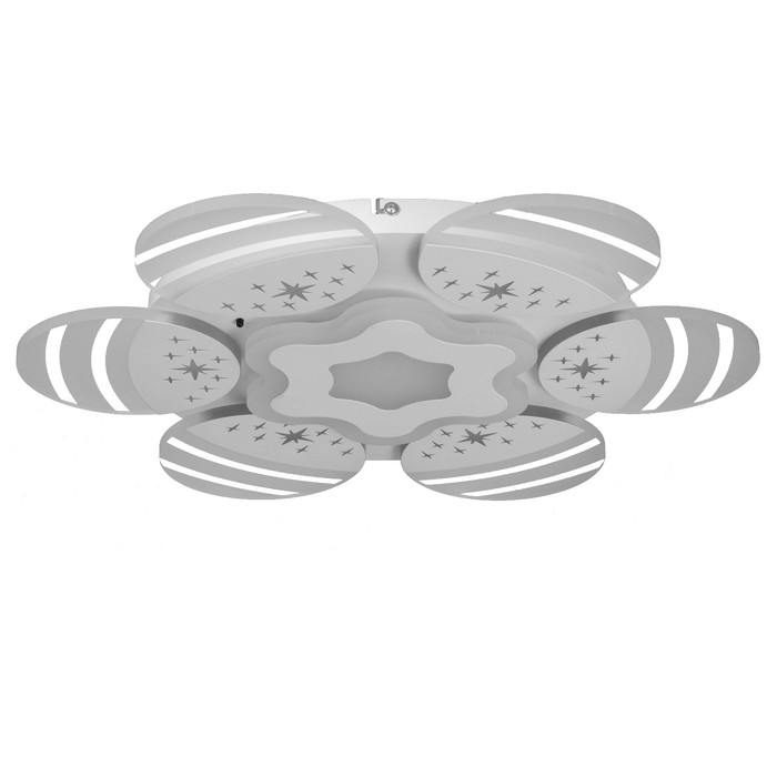 Люстра с ПДУ "Косм BayerLuxо" 7хLED 60Вт белый 55х55х10 см BayerLux