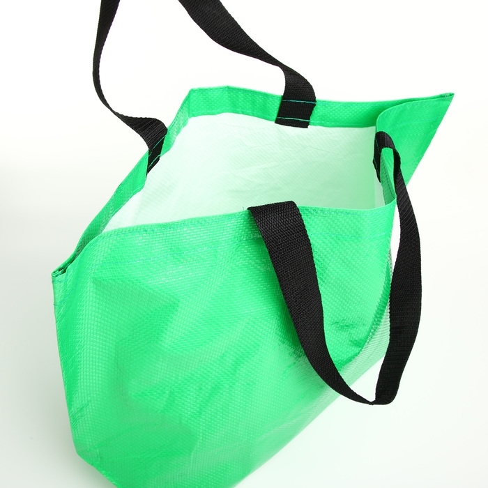 Сумка хозяйственная без застёжки, цвет зелёный Сумка хозяйственная без застёжки, цвет зелёный