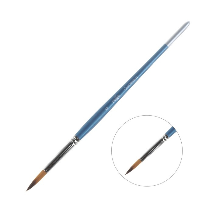 Кисть синтетика, круглая №6, Кисть синтетика, круглая №6, "Гамма"