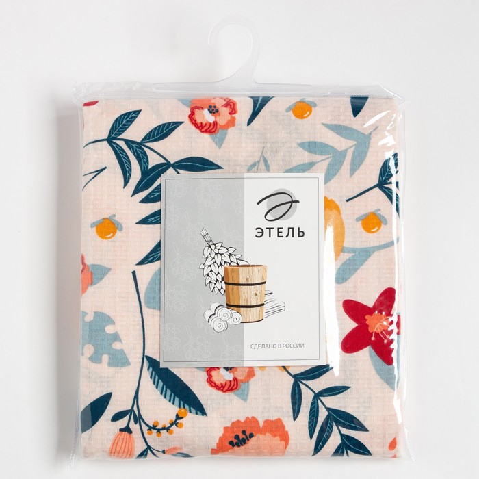 Простыня для бани «Цветочное поле» 150х180±5 см, 100% хлопок, вафельное полотно, 160 гр/м2 Простыня для бани «Цветочное поле» 150х180±5 см, 100% хлопок, вафельное полотно, 160 гр/м2