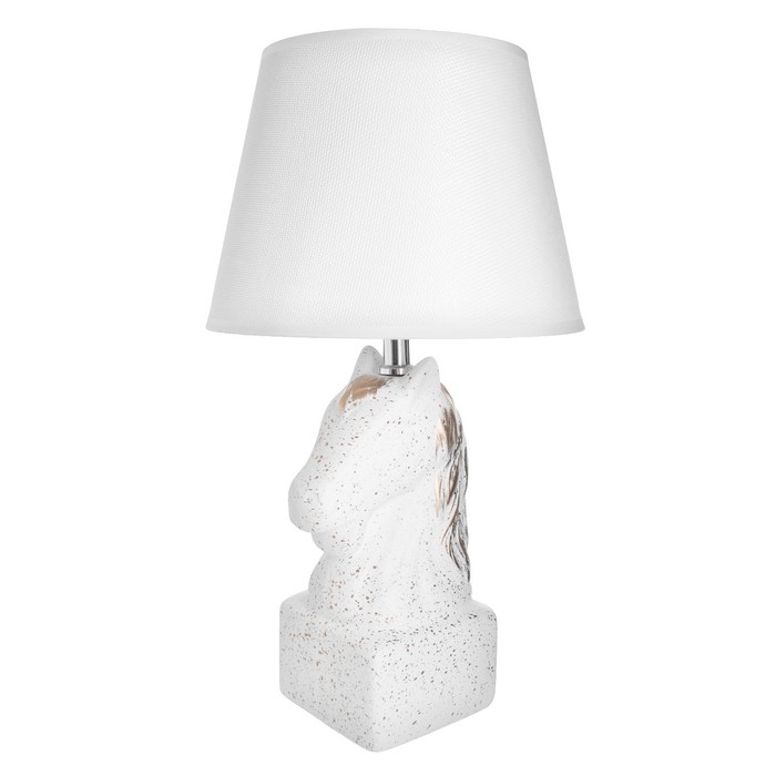 Настольная лампа Настольная лампа "Лошадь" Е14 40Вт белый 22х22х41 см RISALUX