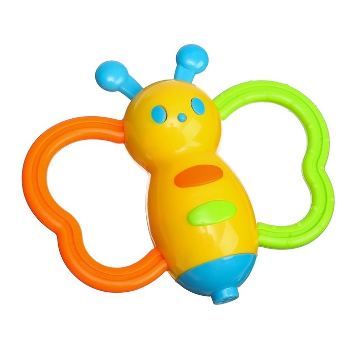 Погремушка «Бабочка - дудочка», цвет МИКС, Крошка Я Погремушка «Бабочка - дудочка», цвет МИКС, Крошка Я