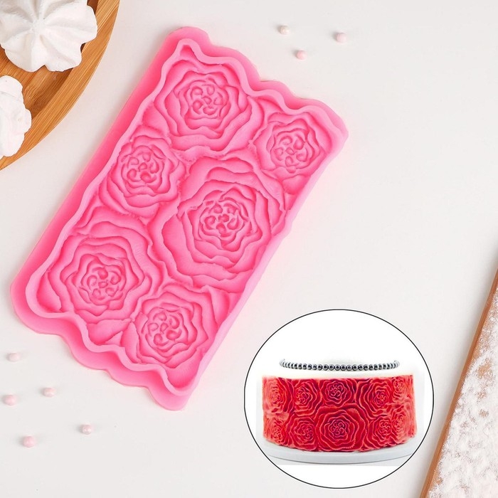 Молд «Розарий», силикон, 17×10,5×1 см, цвет МИКС Молд «Розарий», силикон, 17×10,5×1 см, цвет МИКС