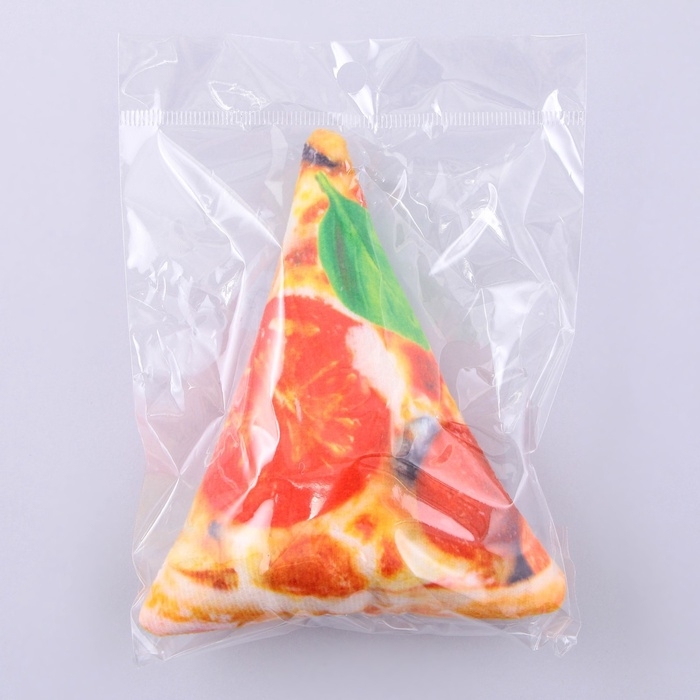 Игрушка для собак с пищалкой «Пицца» из текстиля, 11,5 х 14 см Игрушка для собак с пищалкой «Пицца» из текстиля, 11,5 х 14 см