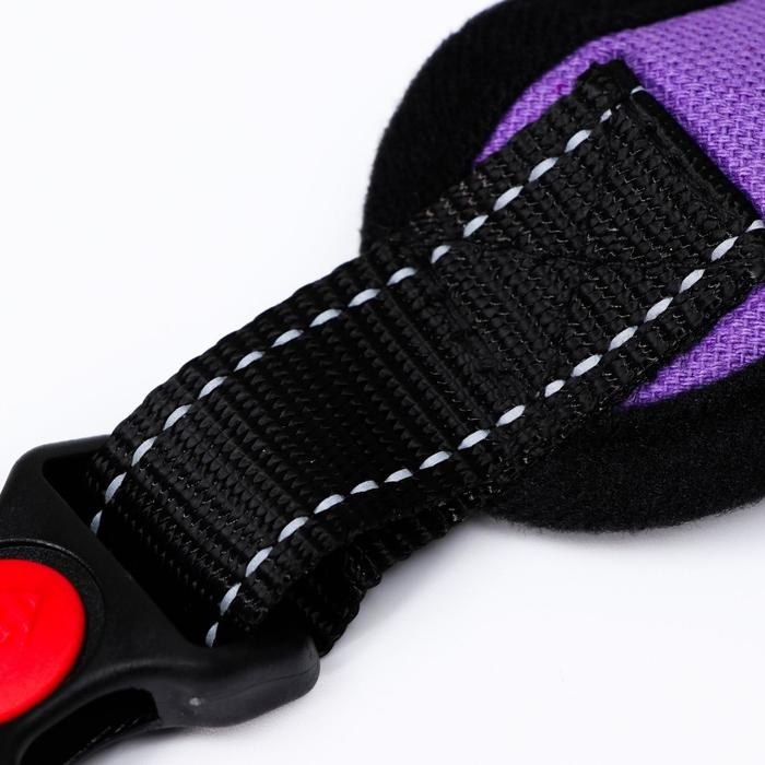 Шлейка К7 мягкая светоотражающая, размер XL, ОГ 74-92 см, вес 28-47,5 кг, фиолетовая Шлейка К7 мягкая светоотражающая, размер XL, ОГ 74-92 см, вес 28-47,5 кг, фиолетовая