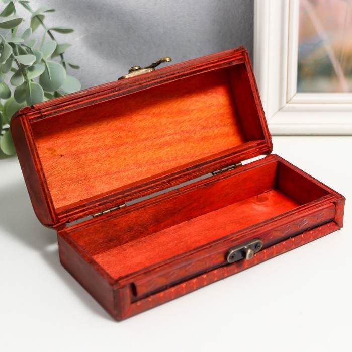 Шкатулка-купюрница дерево Шкатулка-купюрница дерево "Листья" 5,5х17,5х8 см