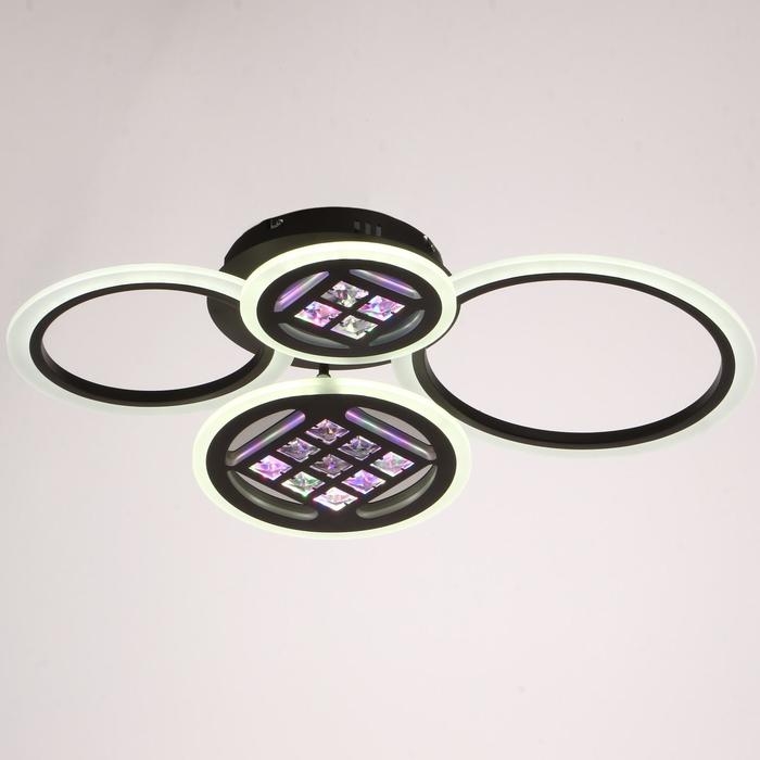 Люстра с ПДУ 1158/4CF LED 116Вт 3000-6000К диммер кофе 63х45х12 см BayerLux