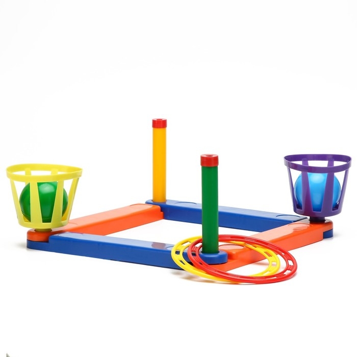 Кольцеброс-Шароброс, 2 шара, 2 кольца, 16.5 х 35 см Кольцеброс-Шароброс, 2 шара, 2 кольца, 16.5 х 35 см