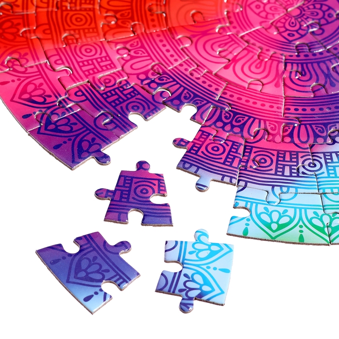 Круглый пазл в термостакане «Мандала», 77 деталей, 350 мл Круглый пазл в термостакане «Мандала», 77 деталей, 350 мл