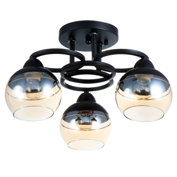 Люстра Люстра "Айрис" 3хЕ27 40Вт чёрный 42х42х23 см BayerLux