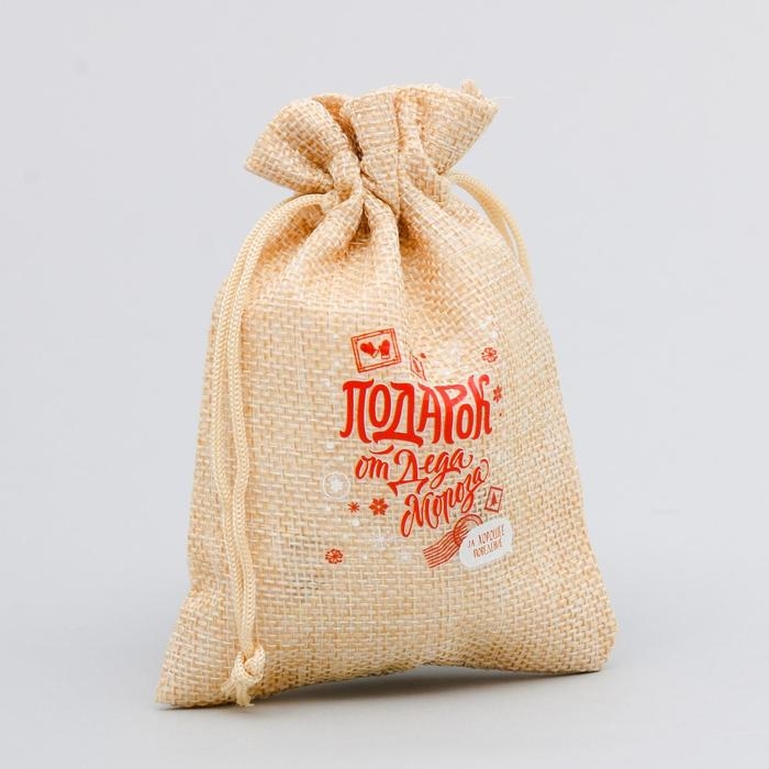 Мешок с термонаклейкой «Подарок от Деда Мороза», 20 х 30 см +/- 1.5 см, Новый год Мешок с термонаклейкой «Подарок от Деда Мороза», 20 х 30 см +/- 1.5 см, Новый год