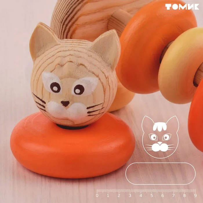 Пирамидки «Цветные» Котёнок, 7 элементов Пирамидки «Цветные» Котёнок, 7 элементов