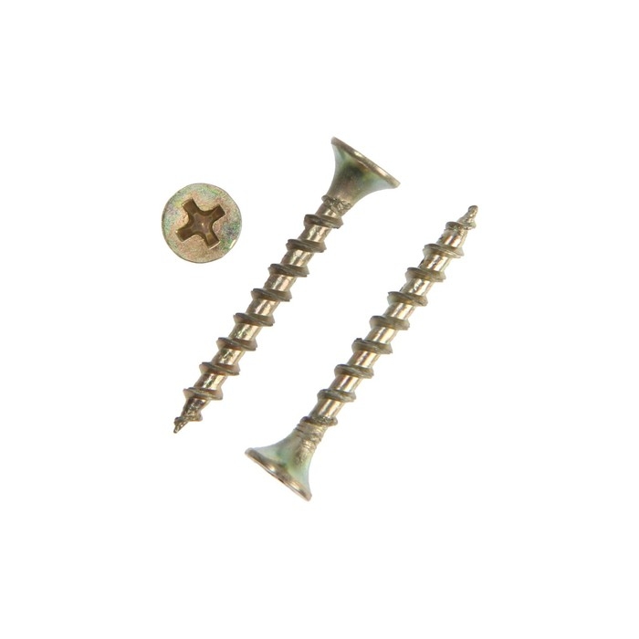 Саморез 3,5х32, потай, крупная резьба,шлиц PH, желтый цинк, 19.650 кг Саморез 3,5х32, потай, крупная резьба,шлиц PH, желтый цинк, 19.650 кг