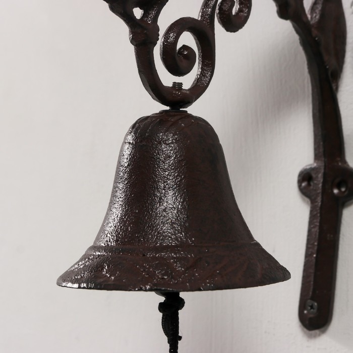 Колокол сувенирный чугун  Колокол сувенирный чугун "Шесть птиц" 21х10х18 см