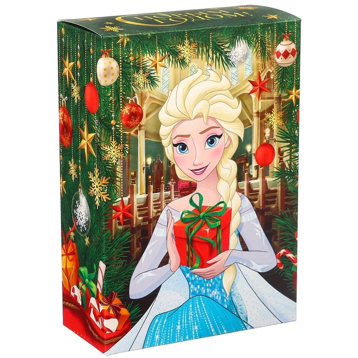 Коробка подарочная, Коробка подарочная, "С Новым годом", 16 х 23 х 7,5 см, Холодное сердце