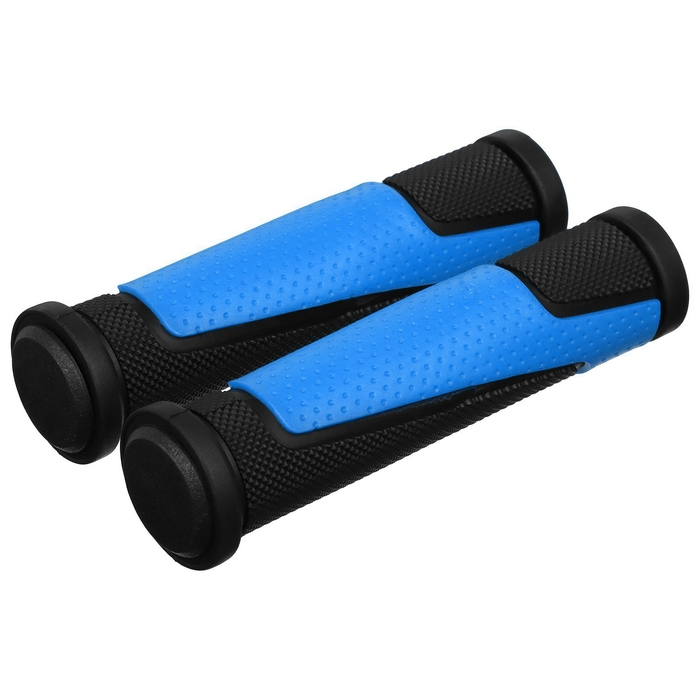 Грипсы Dream Bike, 125 мм, с барендами, цвет чёрный/синий Грипсы Dream Bike, 125 мм, с барендами, цвет чёрный/синий