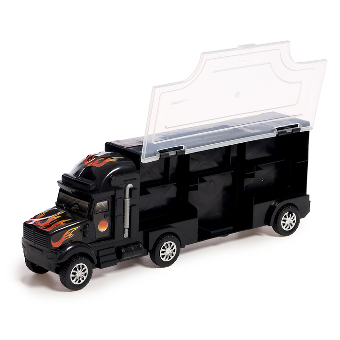 Грузовик «Перевозчик», 6 металлических машин в комплекте + игра Грузовик «Перевозчик», 6 металлических машин в комплекте + игра