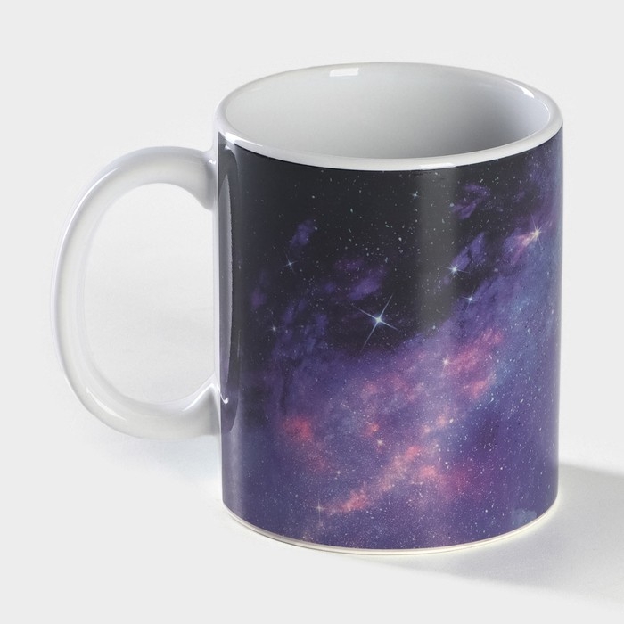 Кружка - хамелеон керамическая Доляна «Полнолуние», 350 мл, цвет белый Кружка - хамелеон керамическая Доляна «Полнолуние», 350 мл, цвет белый