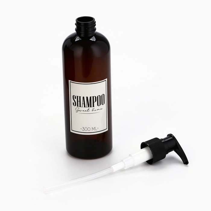 Дозатор для шампуня и кондиционера Sweet home, 300 мл., набор 2 шт. Дозатор для шампуня и кондиционера Sweet home, 300 мл., набор 2 шт.