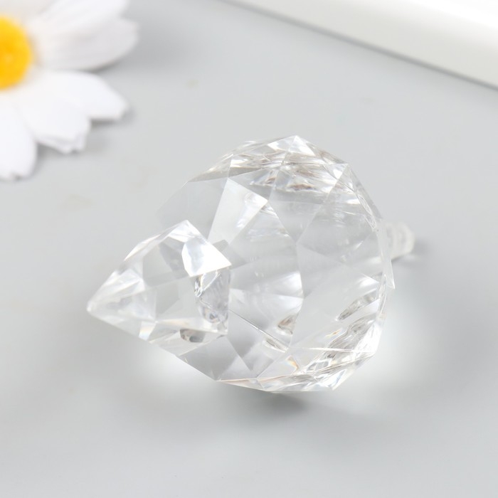 Декор для творчества пластик Декор для творчества пластик "Фигурная сосулька, кристалл" прозрачный 4,3х4,3х8,3 см