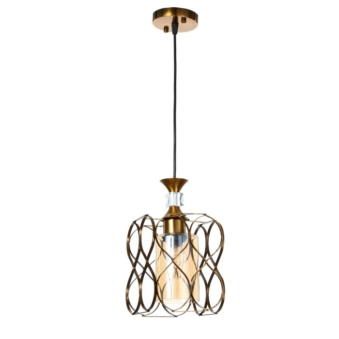 Светильник BayerLux Светильник BayerLux "Инфинити" E27 40Вт золото 15,5х15,5х18-118 см