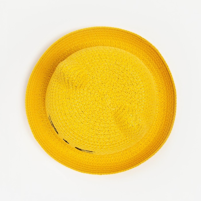 Шляпа для девочки MINAKU  Шляпа для девочки MINAKU "Кошечка", цв. жёлтый, р-р 50