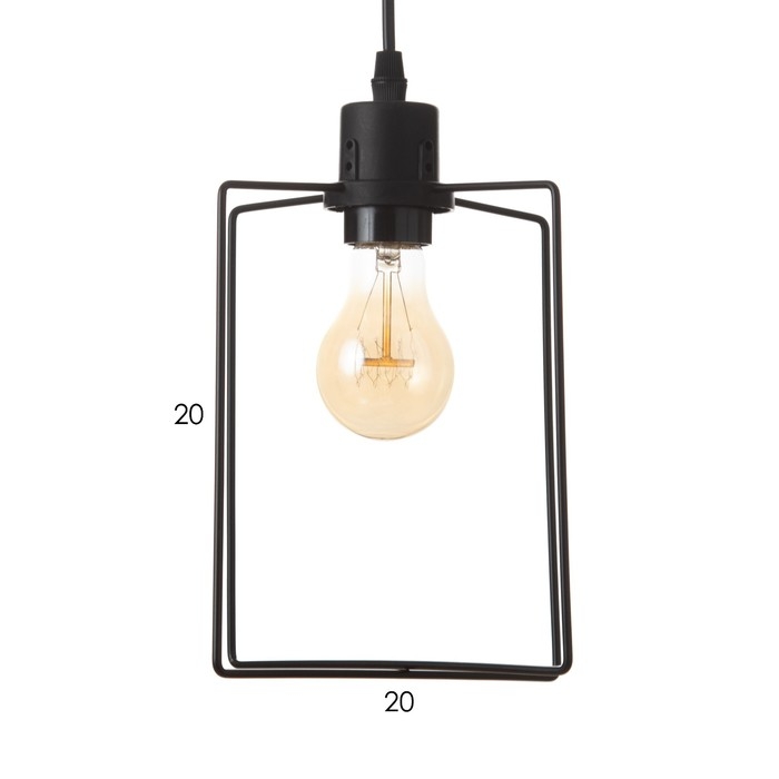 Светильник ЭкономСвет Светильник ЭкономСвет "Фламент" 1x40Вт E27 черный 16х16х26-78 см.