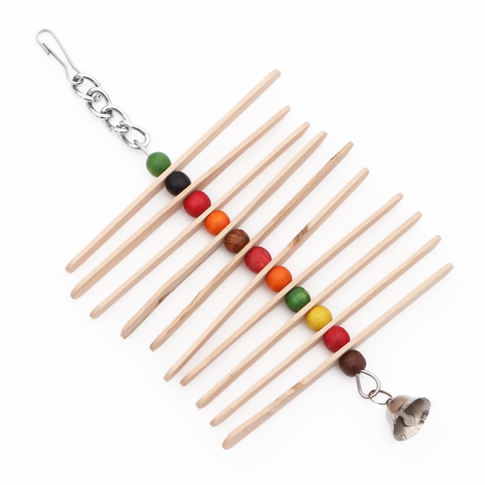 Игрушка для птиц Игрушка для птиц"Вертушка" с колокольчиком 25 х 11 см