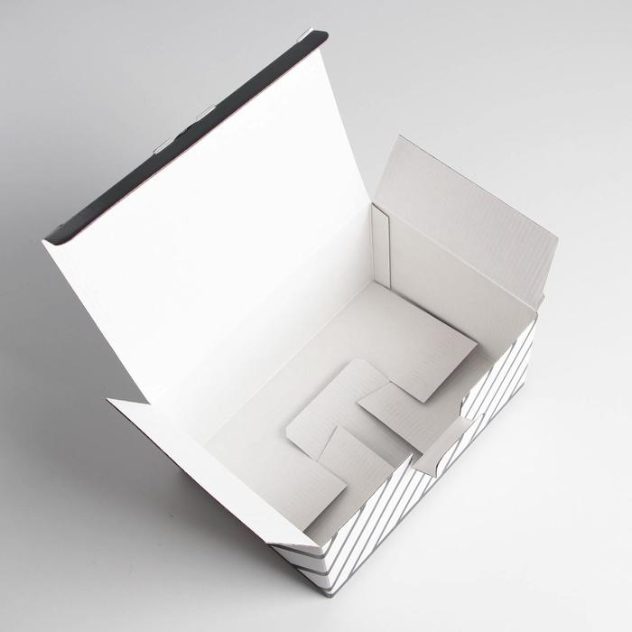 Коробка подарочная новогодняя складная «Тепла», 22 х 15 х 10 см, Новый год Коробка подарочная новогодняя складная «Тепла», 22 х 15 х 10 см, Новый год