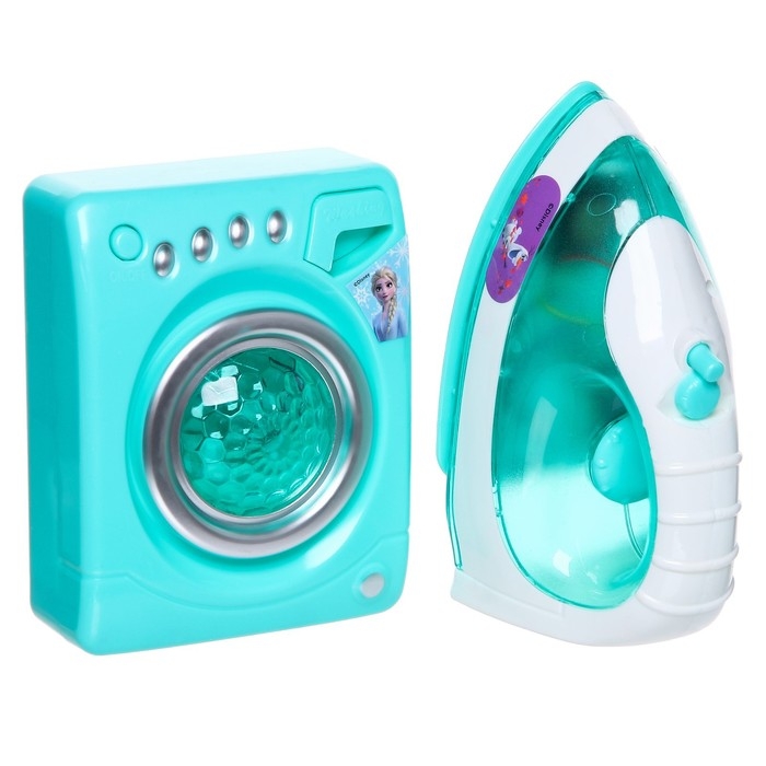 Набор бытовой техники Frozen, Холодное сердце: утюг, стиральная машина Набор бытовой техники Frozen, Холодное сердце: утюг, стиральная машина